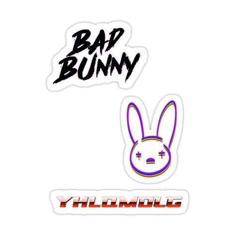 Bad Bunny Sticker Best Quality Bad Bunny Logo Decal X Pre Sticker By Carpert Redbubble