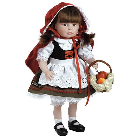 paradise galleries porcelain doll 12 inch little red riding hood