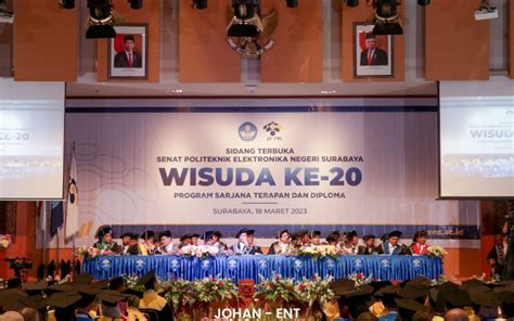 Wisuda Ke 20 Pens Kukuhkan 141 Wisudawan Jenjang Sarjana Terapan Dan