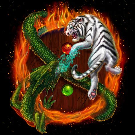 Tiger vs. Dragon by artforgame on DeviantArt