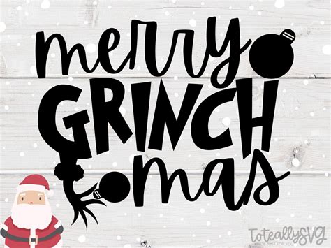 Merry Grinchmas. SVG File. Christmas SVG File. Cut File for - Etsy