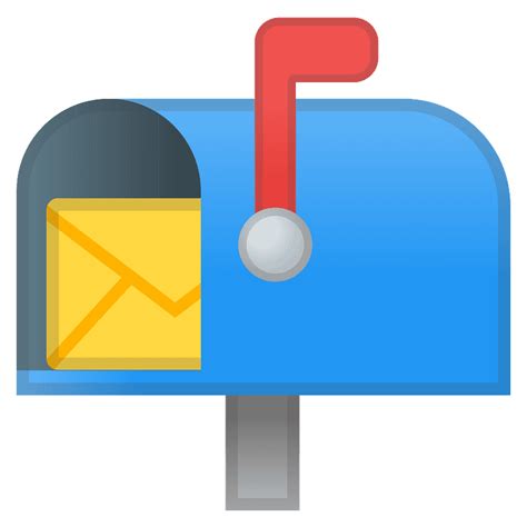 Open Mailbox With Raised Flag Emoji Clipart Free Download Transparent