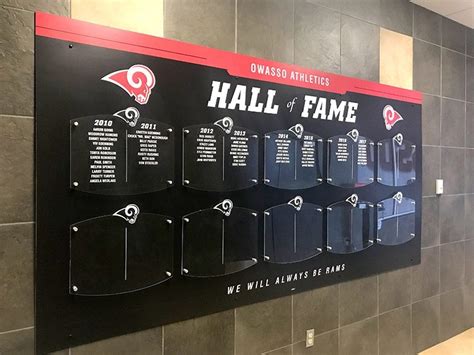 Hall Of Fame Display Team Fitz Graphics