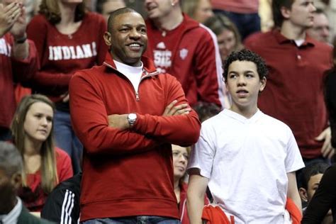 Let's set the scene here: Candid: Doc Rivers and Son Show Family Support ...