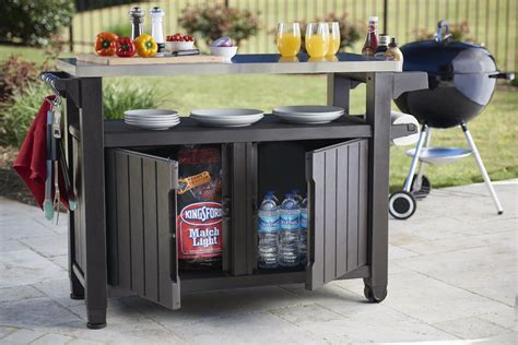Keter Unity Bbq Table Double Only Oak Furniture Free Uk Delivery