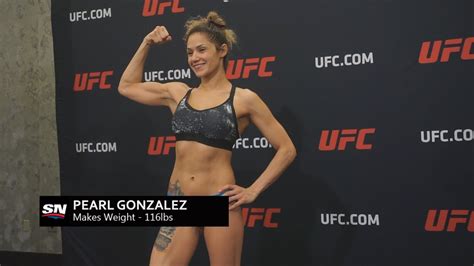 UFC 210 S Pearl Gonzalez Makes Weight At 116lbs YouTube