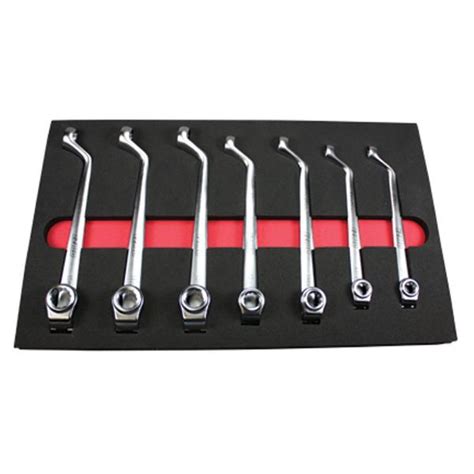 4 Piece Ratcheting Double Box Flare Nut Wrench Set E Z Red EZLW4M Box