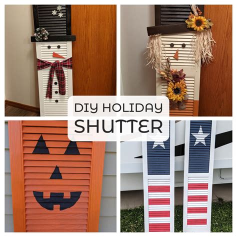 Upcycle An Old Shutter Into A Holiday Decoration Feltmagnet