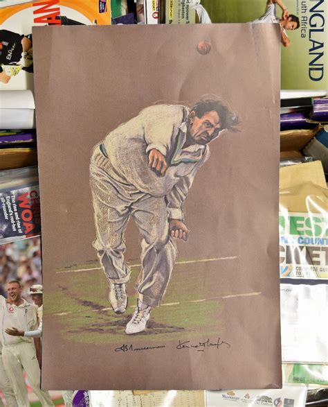 Mullock S Auctions Assorted Cricket Memorabilia Including A Selection Of Modern