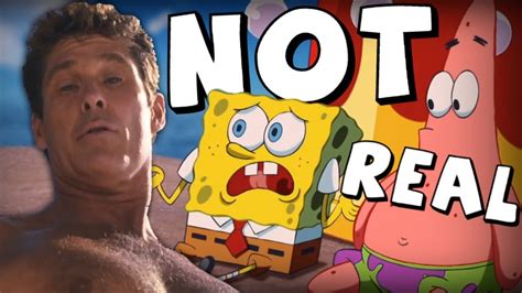 The Spongebob Movies David Hasselhoff Wasnt Real Youtube
