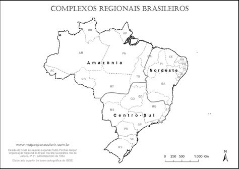 Mapas Do Brasil Para Colorir E Imprimir