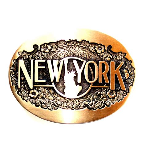 New York First Edition Award Design Brass Belt Buckle | Belt buckles, Brass belt buckles, Mens ...