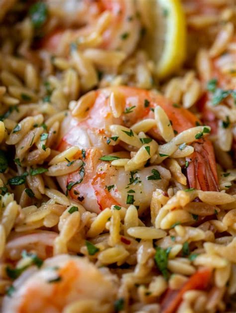 One Pot Shrimp And Orzo Garlic Butter Shrimp And Orzo