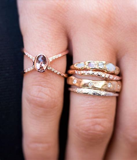The Most Beautiful Wedding Ring Stack Inspiration From Pinterest Elle