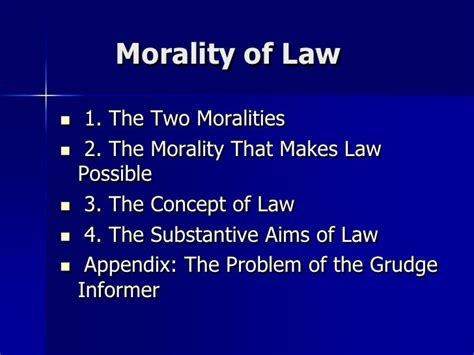 Morality Law