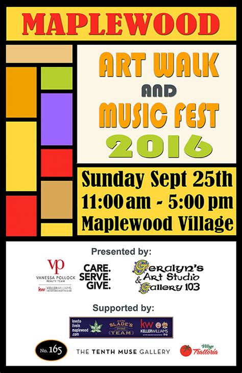 Maplewood Village Alliance Hosts 5th Annual Art Walk And Musicfest Sept