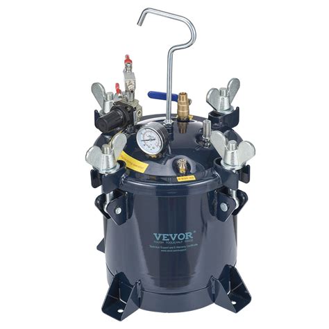 Vevor Pressure Pot 2 5 Gallon 10 Liters Spray Paint Pressure Pot Tank