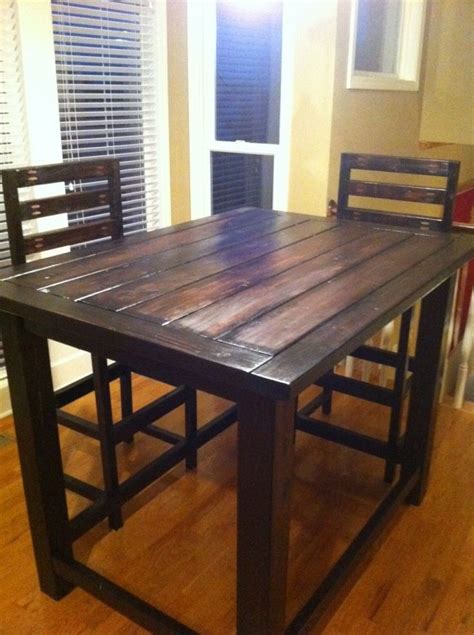 Build with free dining table plans and kitchen table plans. DIY Rustic Counter Height Table Plan | For the home ...