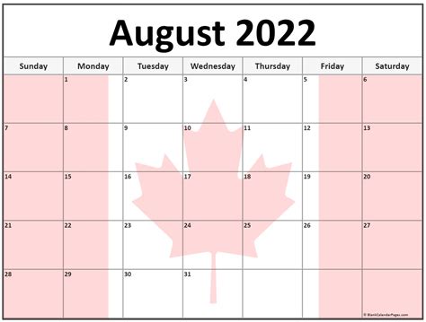 Free August Calendar Template 2023 Printable Templates Free