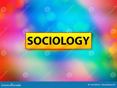 Sociology Abstract Colorful Background Bokeh Design Illustration Stock