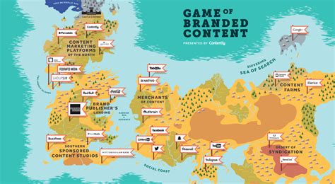 A Game Of Thrones Style Map Of Content Marketing Ink Harmony