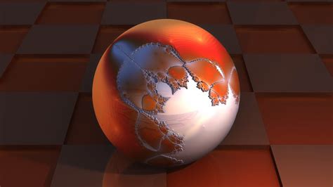 Digital Art Tiles Square Sphere Fractal 3d