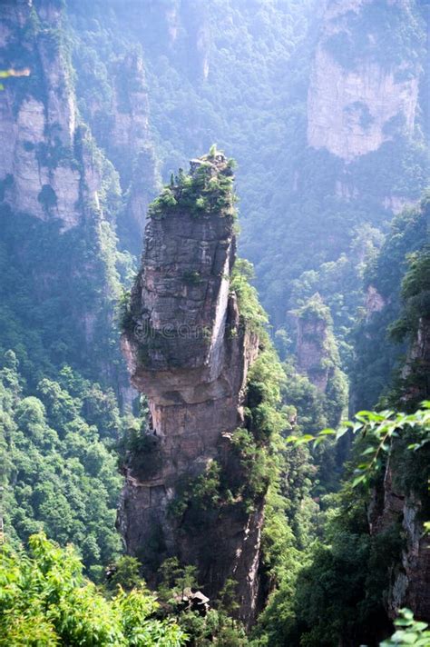 Mysterious Mountains Zhangjiajie Hunan Province In China Stock Photo