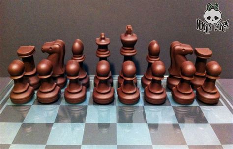 Chocolate Chess Set Full Set 32 Pieces Of Solid Chocolate Etsy