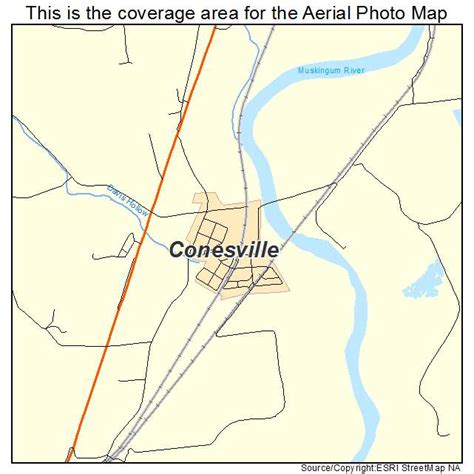 Aerial Photography Map Of Conesville Oh Ohio
