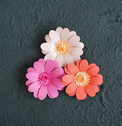 Free Diy Daisy Paper Flower Template Domestic Heights