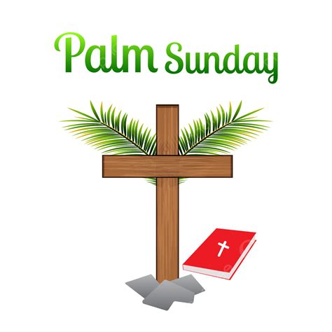 Gambar Acara Dan Ilustrasi Christian Cross Palm Sunday Dengan Latar