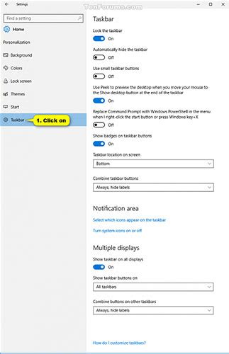 Specify How To Group Taskbar Buttons In Windows 10