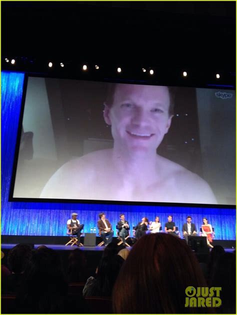 Neil Patrick Harris Skypes In Shirtless For How I Met Your Mother Paleyfest Panel Photo