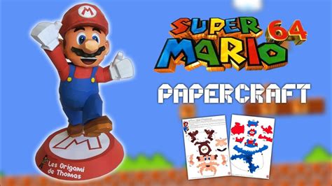 Diy Mario En Papercraft Fabriquer Un Mario En Papier Youtube