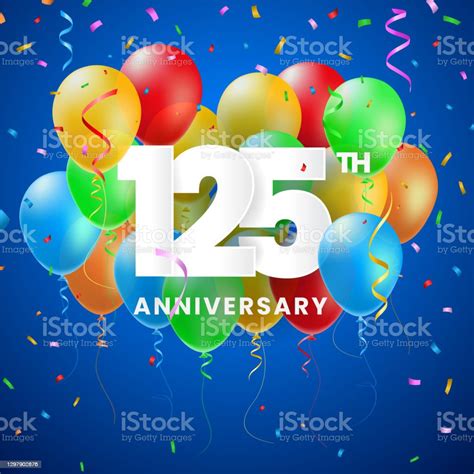 High Quality Anniversary Celebration Poster With 3d Numbers With