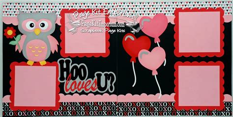Blj Graves Studio Valentine Scrapbook Page Kits