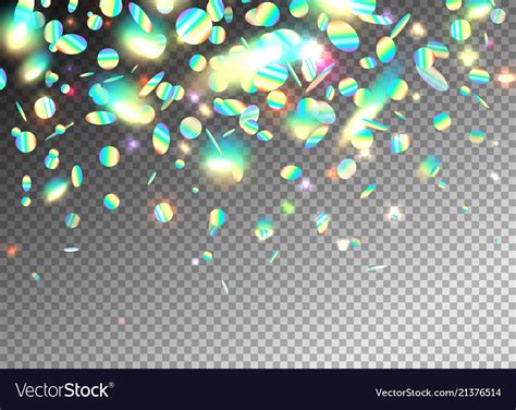 Rainbow Holographic Effect Background With Glitter