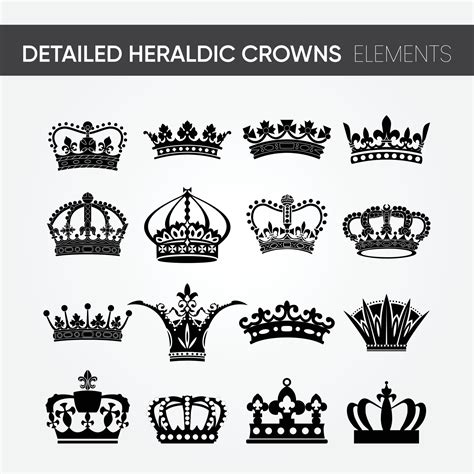 16 Different High Quality Modern Minimalistic Detailed Heraldic Royal
