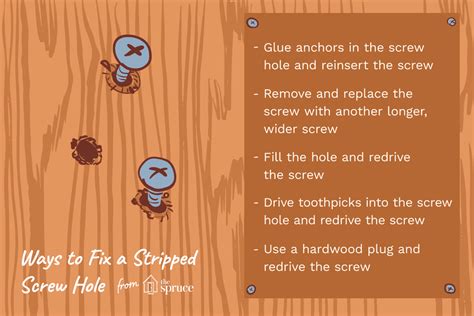 How To Fix A Stripped Screw Hole