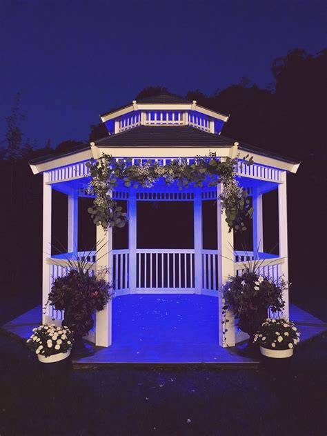 Our Gazebo Lighting Is A Fun Way To Add Something Blue To Your