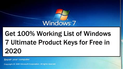 100 Working Windows 7 Ultimate Product Key 3264 Bit 2023