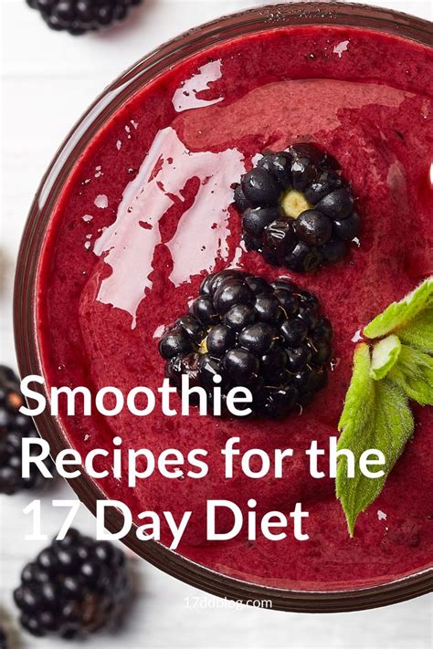 17 day diet smoothie recipes for the transitional day fast 17 day diet diet smoothie recipes