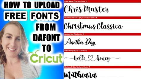 How To Upload Fonts From Dafont To Cricut Design Space In Windows Youtube
