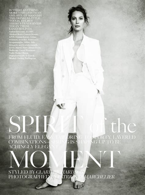 Christy Turlington Vogue Magazine Uk April 2014 Issue Celebmafia