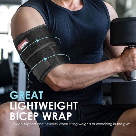 Featol Bicep Tendonitis Brace Compression Sleeve Support Upper Arm
