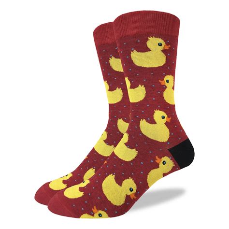 Mens Rubber Ducks Socks Good Luck Sock