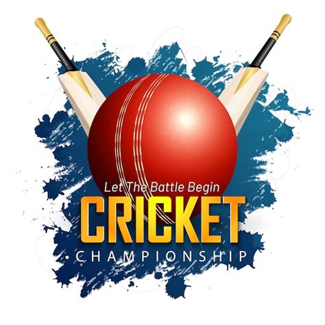 Premium Vector Cricket Championship Background