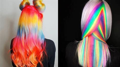 New Hair Color Ideas For 2018 Amazing Rainbow Hair Color