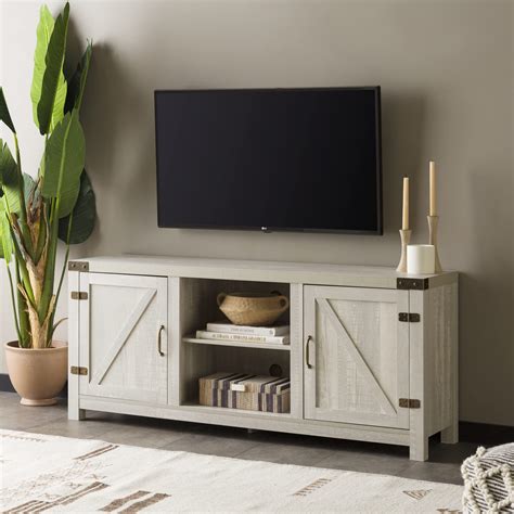 Buy Walker Edison Georgetown Modern Farmhouse Double Barn Door Tv Stand