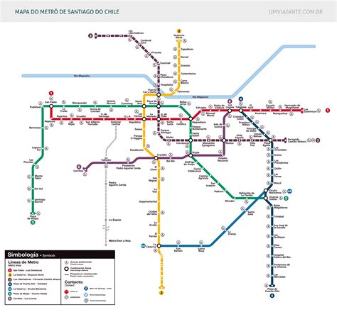 Mapa Metro Santiago Chile Los Amantes Pasajeros